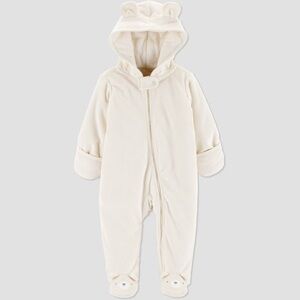 Carter's Just One You Baby Bear Pram Warm Fuzzy Onesie Girls Boys